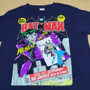 DC Comics Batman and Jocker Return to Gotham cartoon T shirt size M
